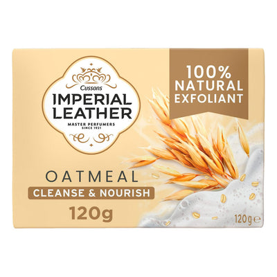 Sainsburys Exfoliating Bar Soap with Natural Oatmeal and Luffa Extract, 120g per Bar, Pack of 12- Buy online at McGrocer
