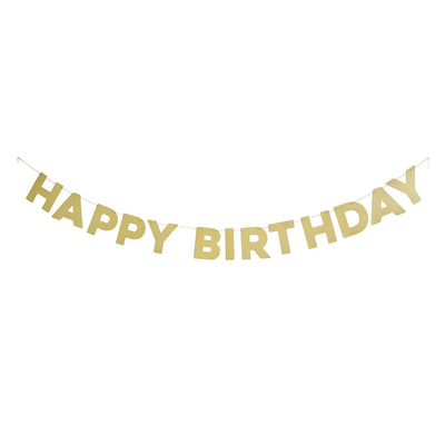 Sainsburys Sainsbury's Home Happy Birthday Girlande Gold - Online bei McGrocer kaufen