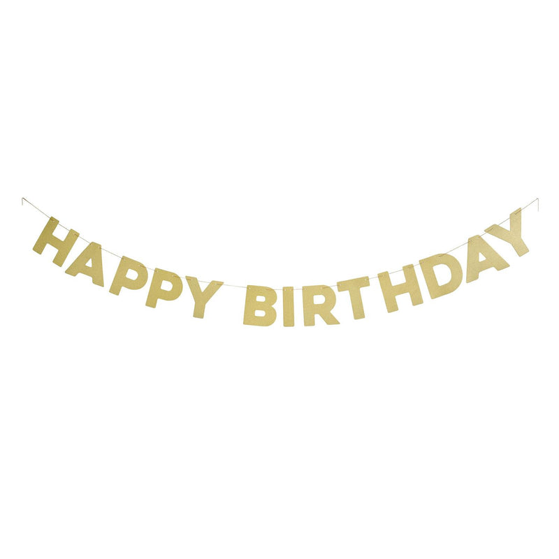 Sainsbury's Home Happy Birthday Bunting Gold