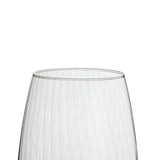 Ribbed White Wine Glass with Stem 400ml
