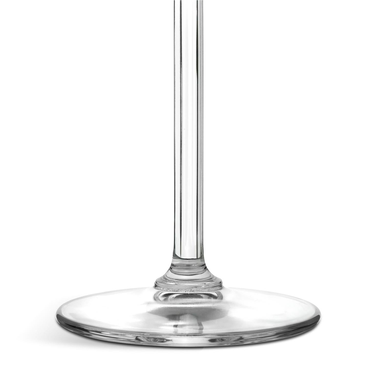 Ribbed Martini Glass with Stem, 225ml Capacity, 18.5cm Height