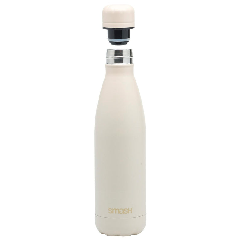 Smash Beige Stainless Steel Water Bottle 500ml (British brand)