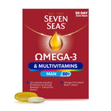 Seven Seas Omega 3 Multivitamin Man 50+ Duo Pack 30 Day Supply (British brand)