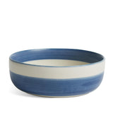 Habitat Artisan Stripe Stoneware Cereal Bowl - Blue