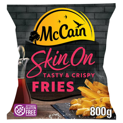 McCain Knusprige Pommes mit Schale, britische Kartoffeln, 800g