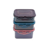 Lock & Lock rectangular storage container set 3pcs, imported from the UK