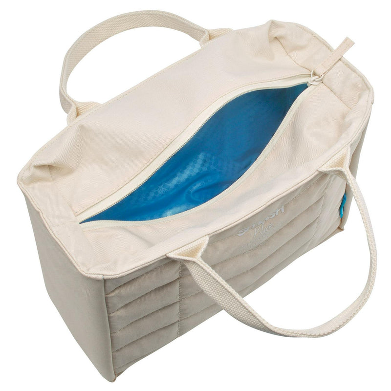 Smash Planet Chevron Lunch Bag Beige 24cm long (British brand)