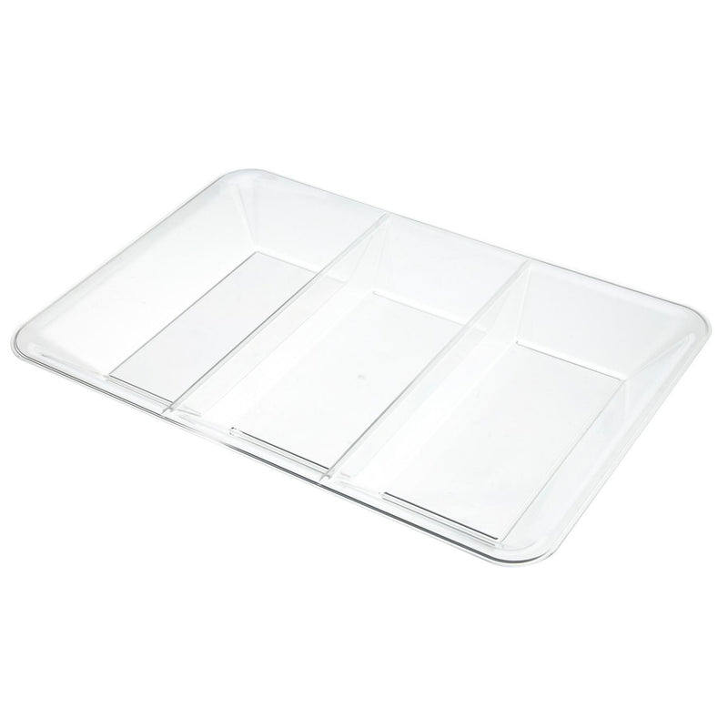 Sainsburys clear snack tray 3 compartments (British brand)