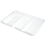 Sainsburys clear snack tray 3 compartments (British brand)