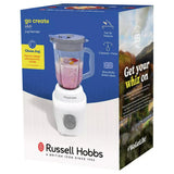Russell Hobbs Go Create 1.5L Glass Jug Blender, imported from the UK