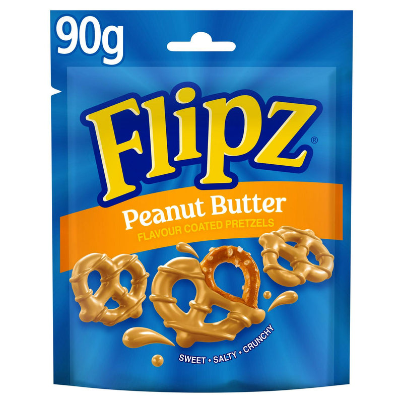Flipz Peanut Butter Coated Pretzels 90g - British product