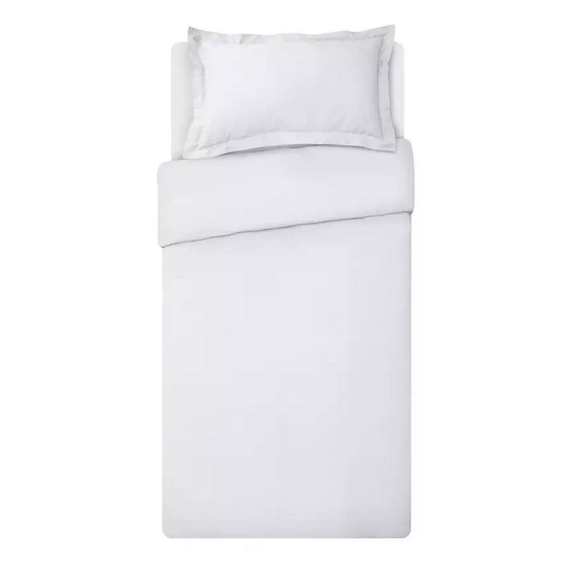 Habitat Egyptian cotton bedding set solid white, imported from the UK