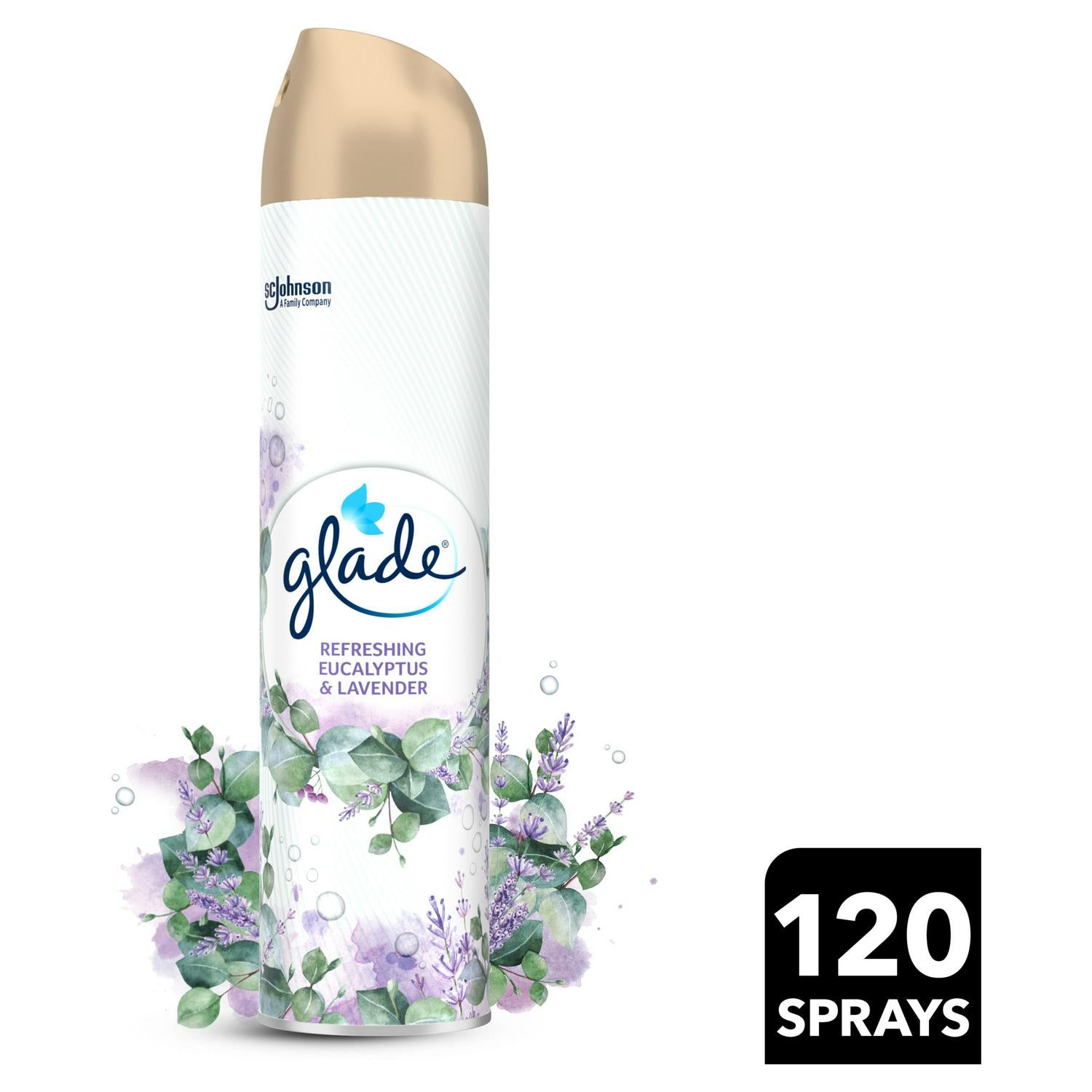 Glade Aerosol Air Freshener Eucalyptus & Lavender 300ml, UK version
