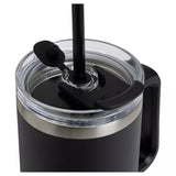 Sainsbury's Home Black Handle Stainless Steel Travel Coffee Mug - 1180ml