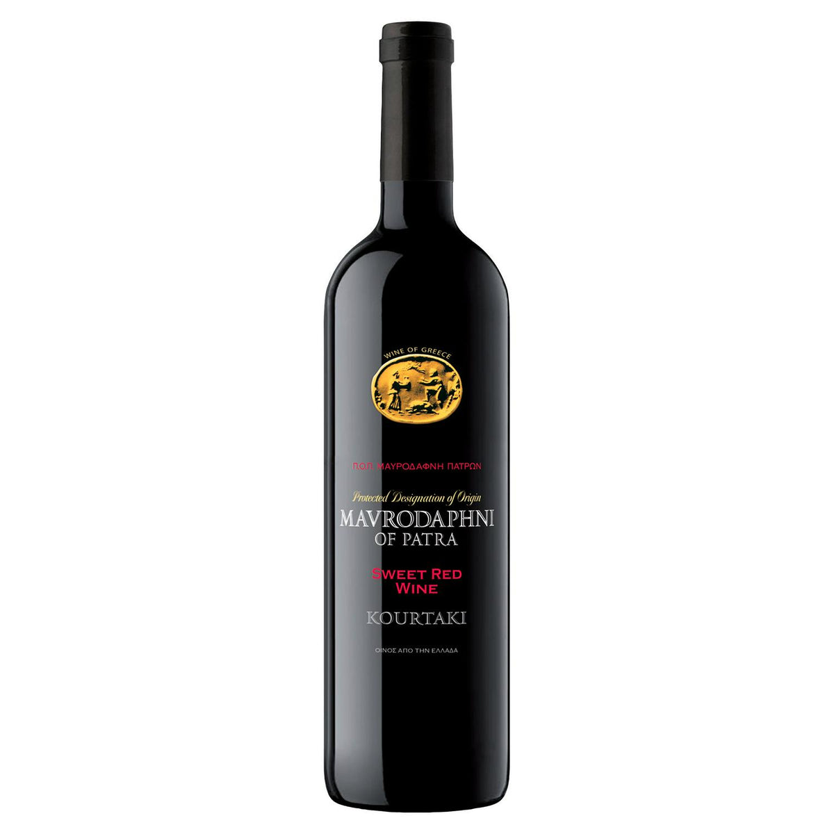 Kourtaki Mavrodaphni sweet red dessert wine 75cl, UK version