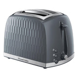 Russell Hobbs Honeycomb 2 slice grey plastic toaster, imported from the UK