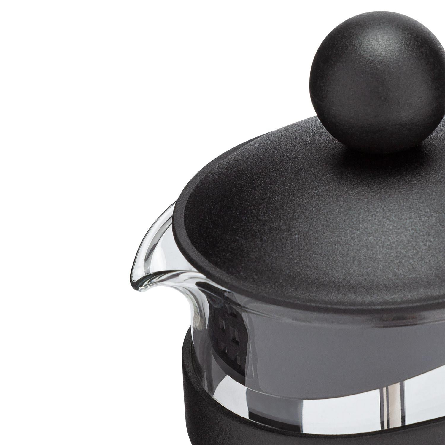 Habitat black plastic cafetiere 3 cup capacity, UK version