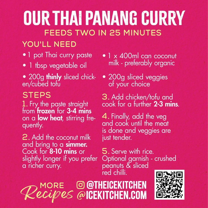Ice Kitchen Panang curry paste 2 x 77g, UK version