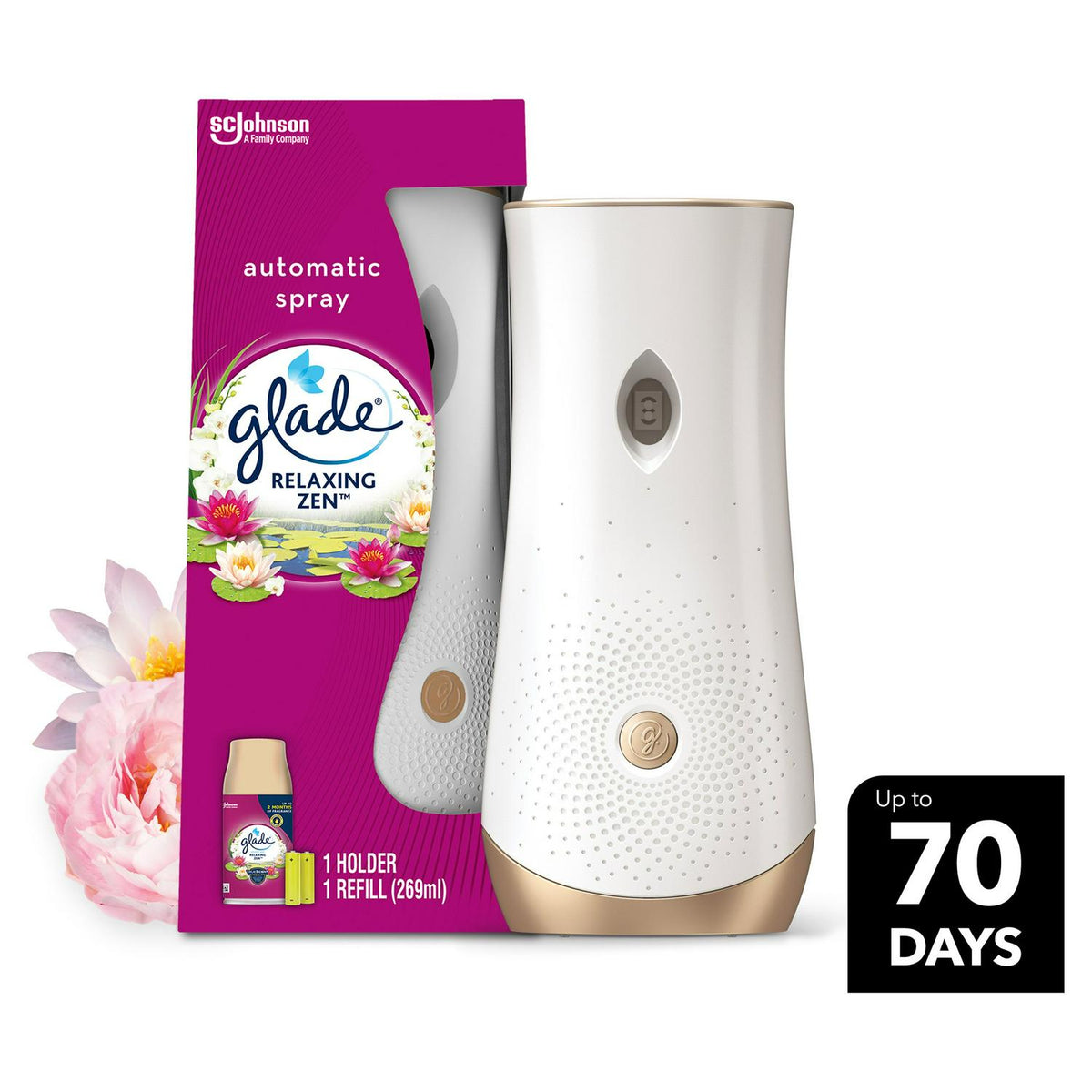 Glade Automatic Spray Holder & Refill Air Freshener Sandalwood & Jasmine 269ml
