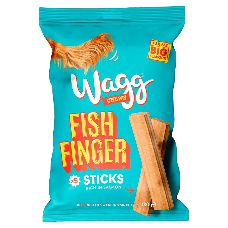 Wagg Fish Fingers Sticks Dog Treats 130g (British brand)