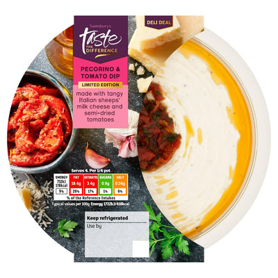 Dip au Pecorino et à la Tomate Sainsbury's, Édition Limitée, Goûtez la différence 170g