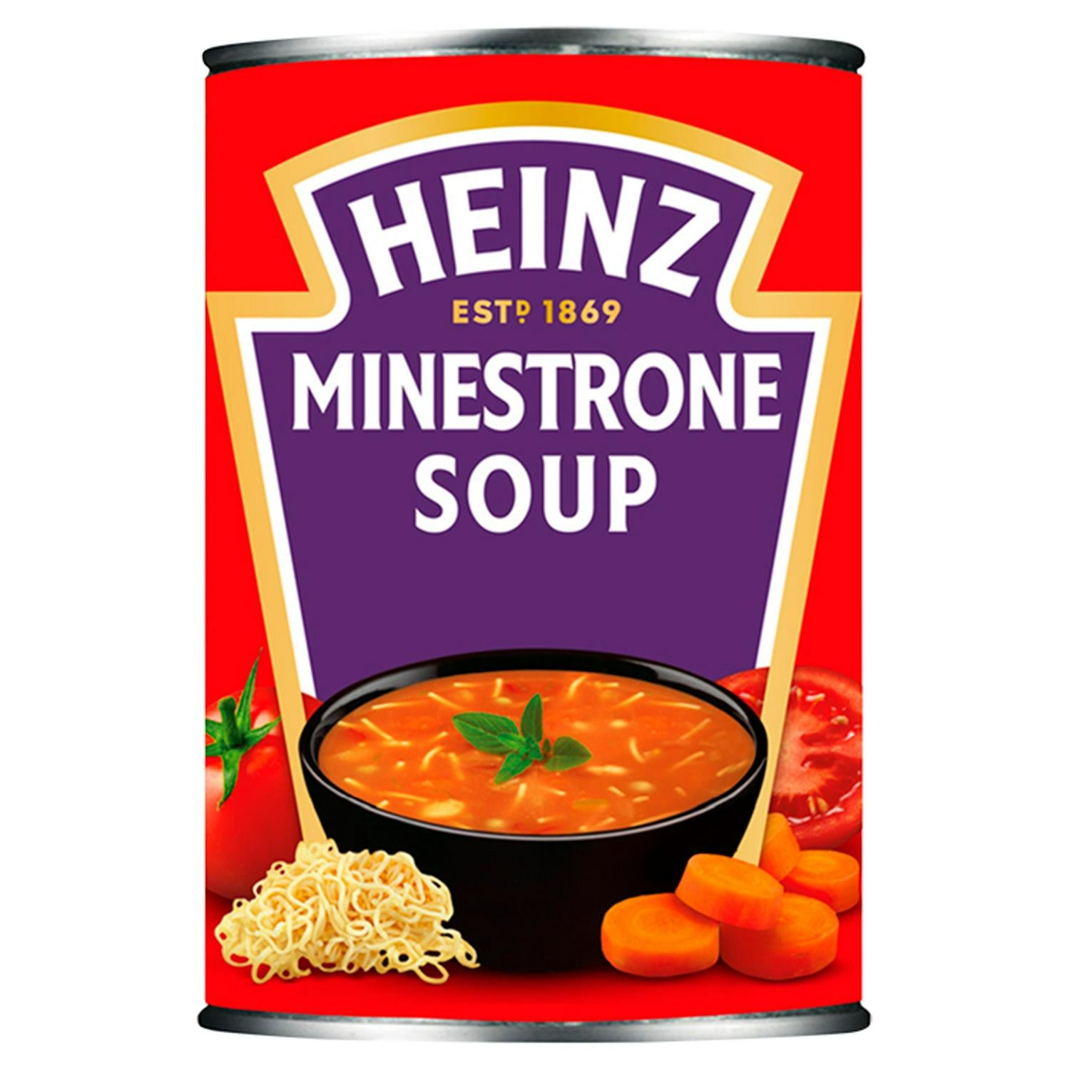 Heinz Minestrone Vegetable Soup Can 400g Tinned, UK version