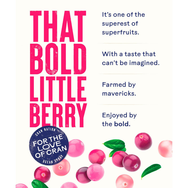Ocean Spray Pink Cranberry Juice Drink 1 Litre, imported from the UK