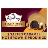 Mr Kipling Signature Salted Caramel Brownie Puddings Dessert Chocolate Cake 105g x2