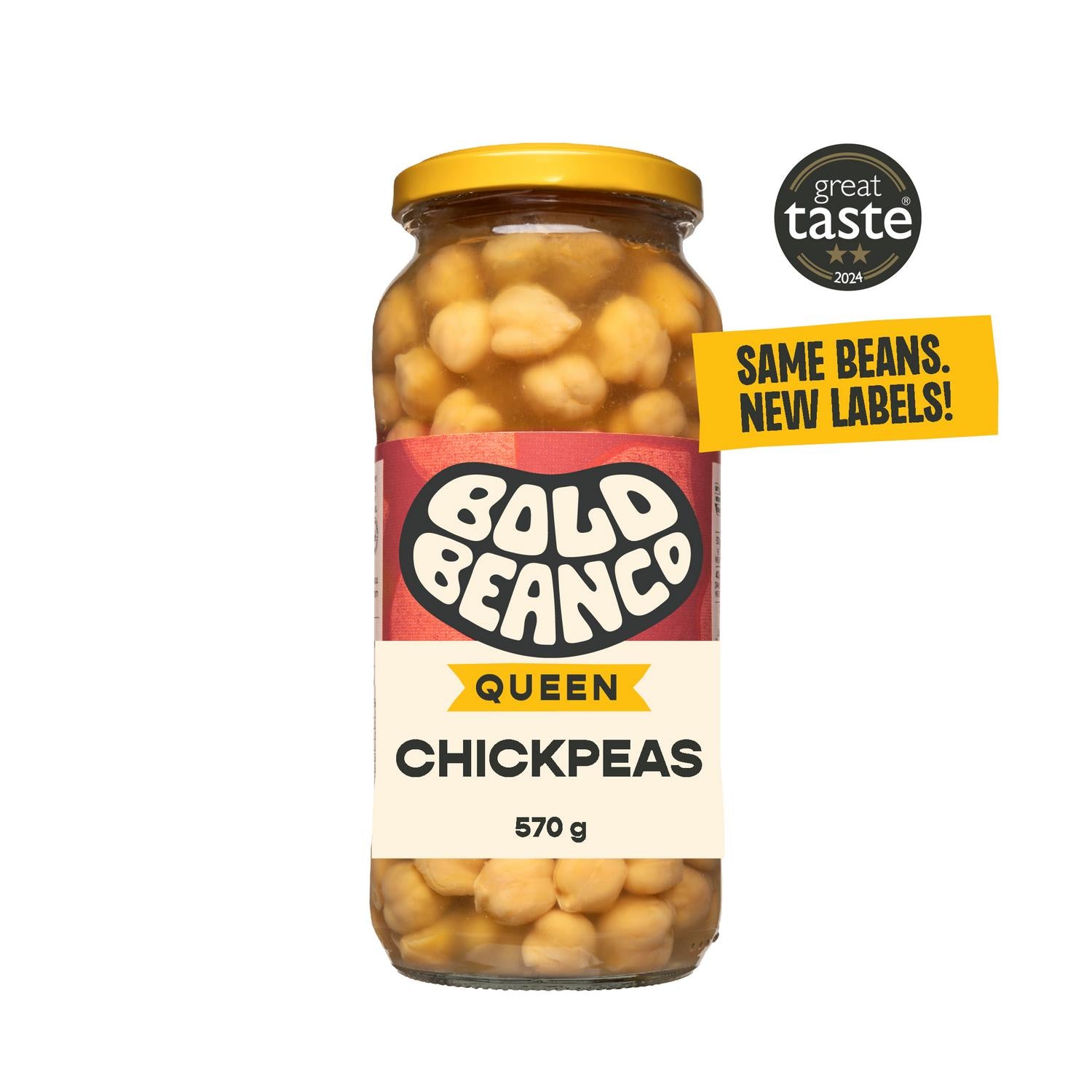 Bold Bean Co Queen Chickpeas 570g - British product
