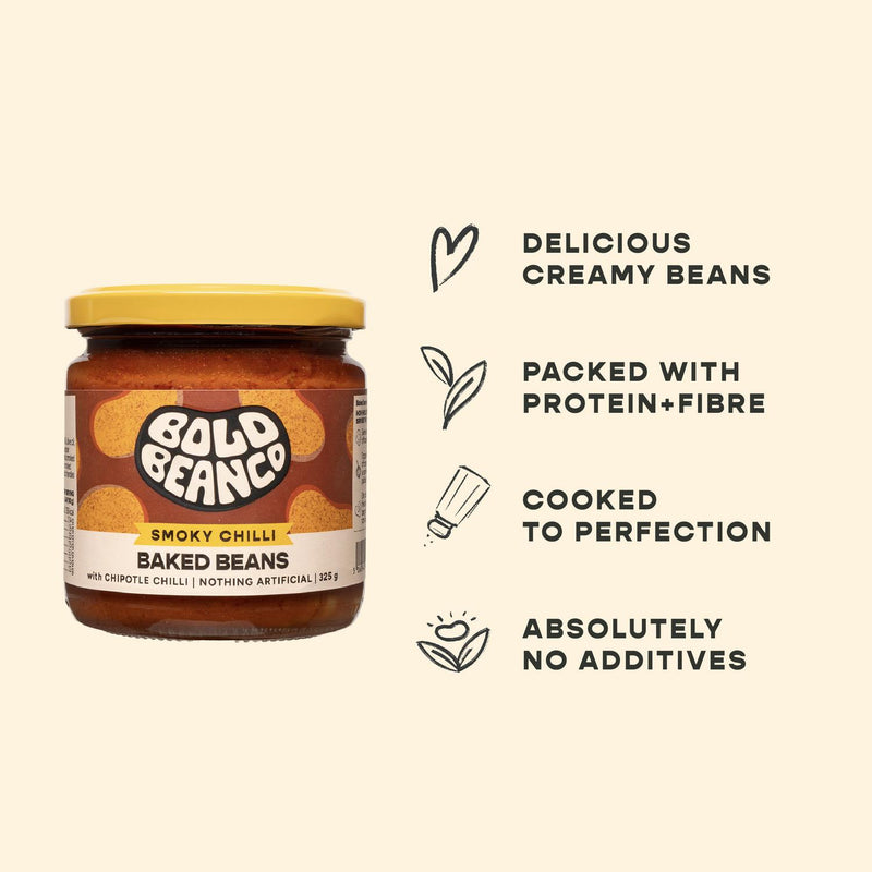 Smoky Chilli Baked Beans in a 325g Jar