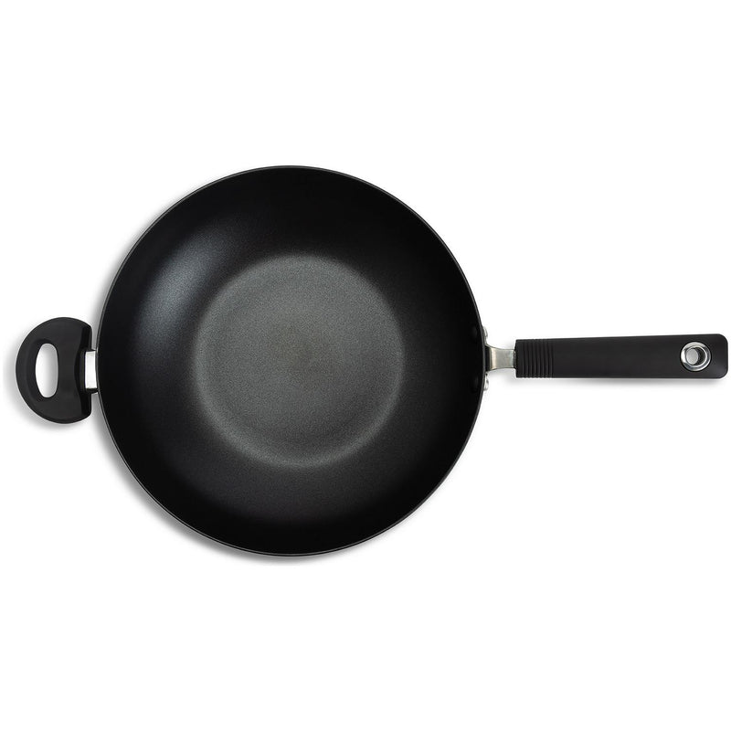 Habitat Aluminium stirfry pan Black 30cm with lid, UK version