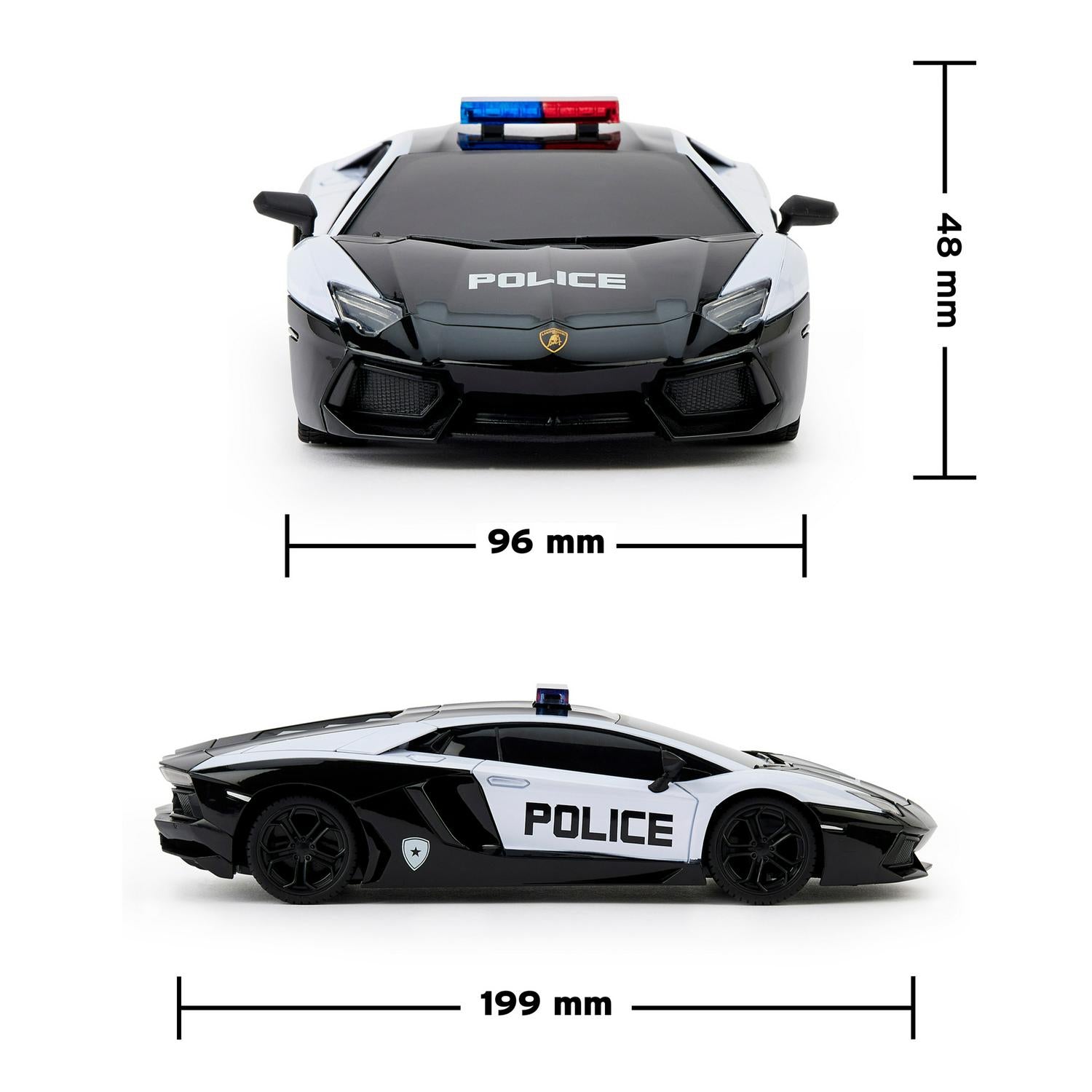 Lamborghini Police Car Remote Control 1:24 Scale, imported from the UK