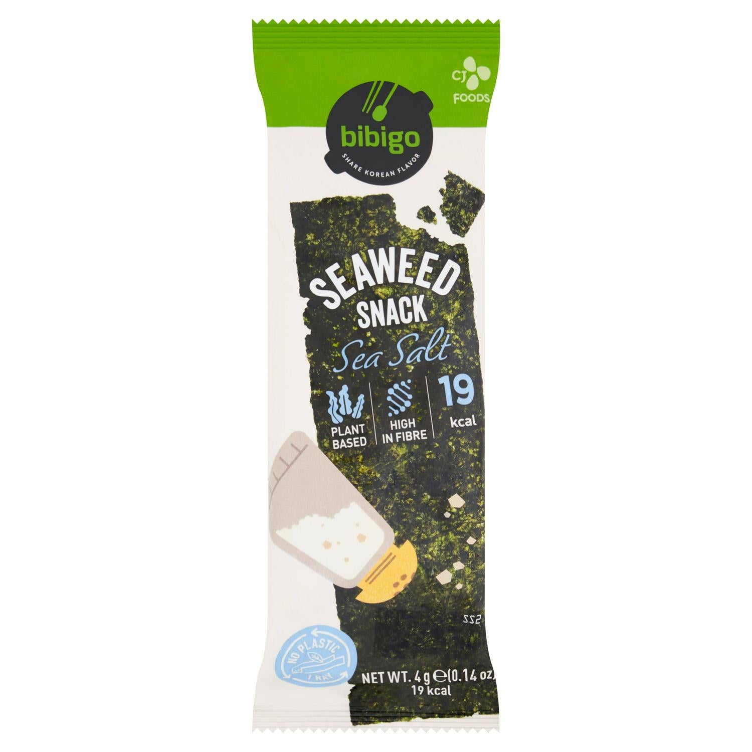 Bibigo Seaweed Snack Sea Salt 4g - British product