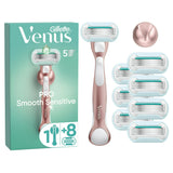 Venus Deluxe Smooth Sensitive Rose Gold Value Pack Razor Blades x8