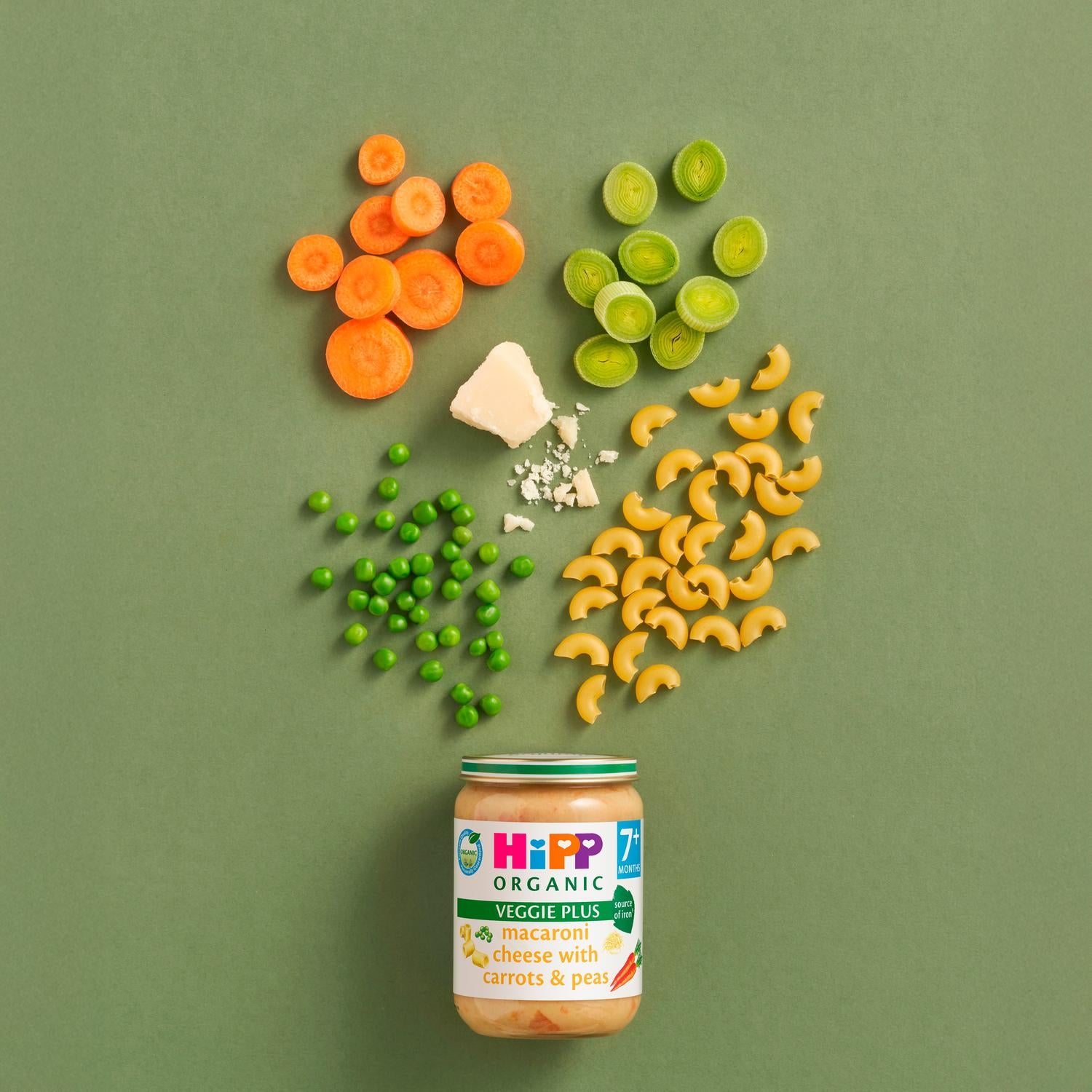 HiPP Organic Macaroni Cheese Baby Food 190g, imported from the UK