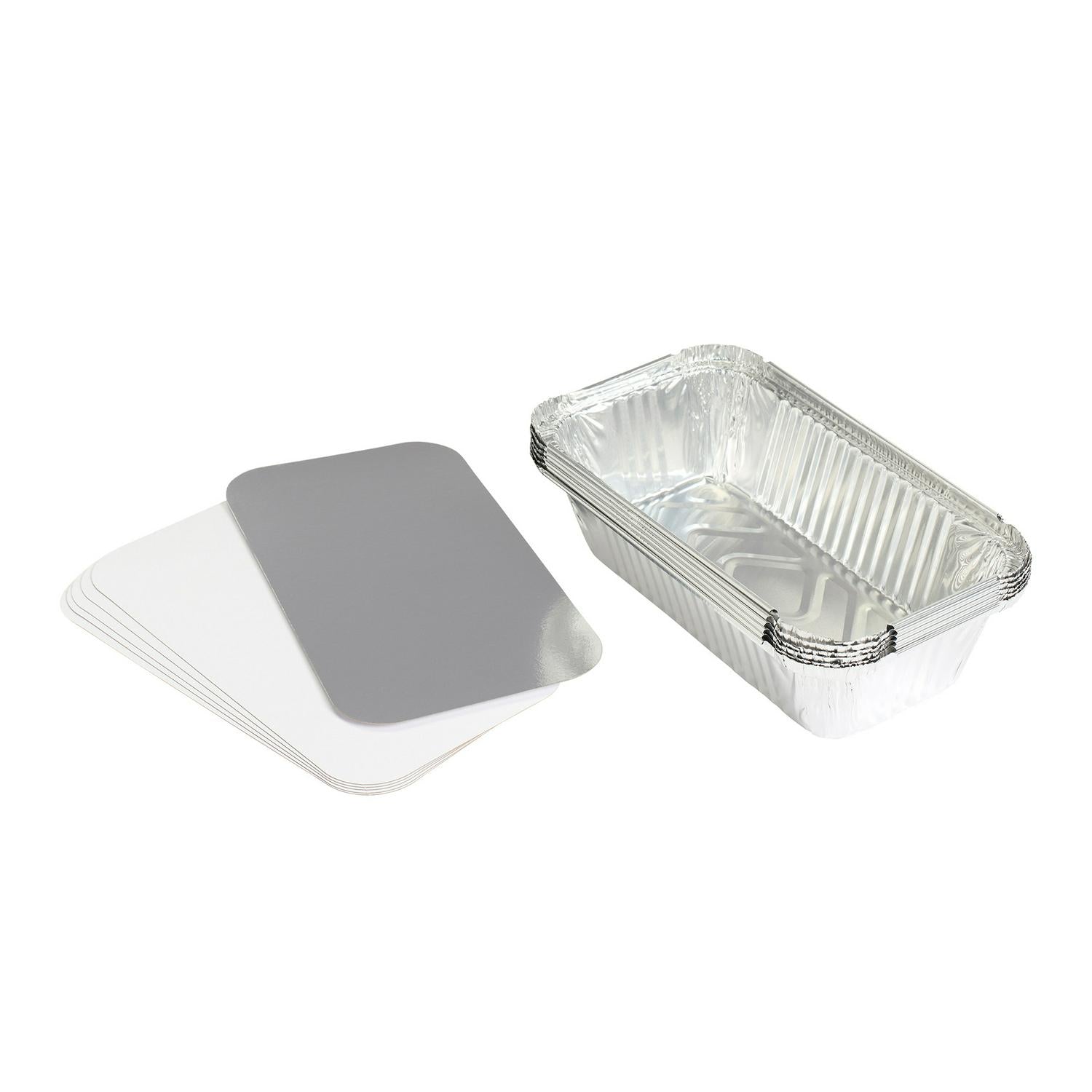 Sainsbury's foil food trays with lids 6 pack 23oz (British brand)