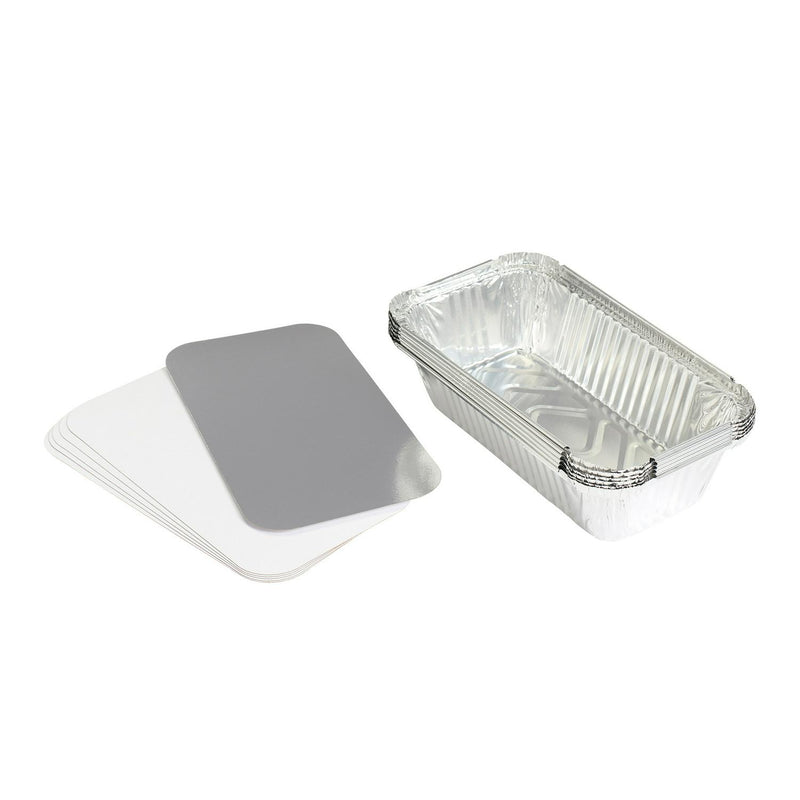 Sainsbury's foil food trays with lids 6 pack 23oz (British brand)