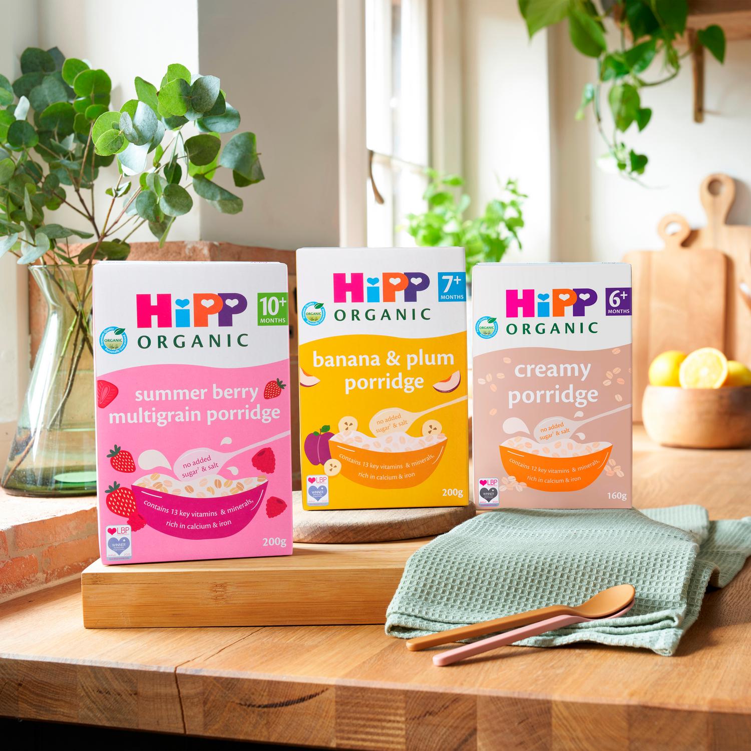 HiPP Summer Berry Multigrain Porridge 10+ Months 200g, UK version