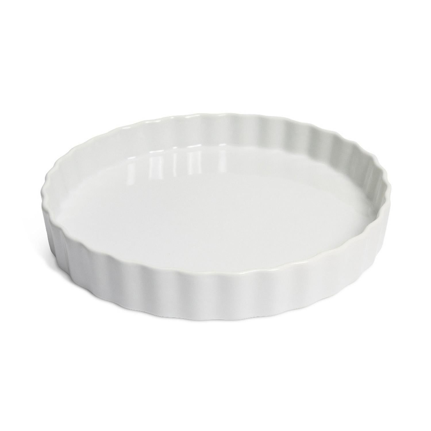 Habitat Riko porcelain pie dish cream 24cm, UK version