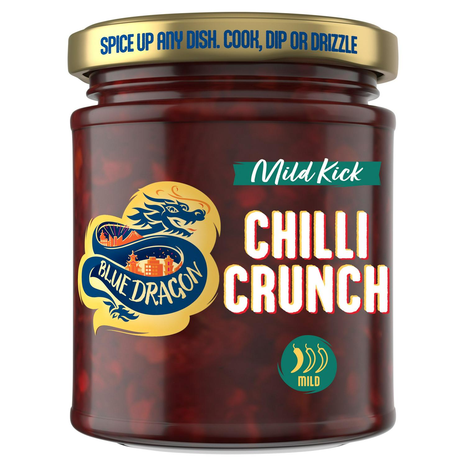 Blue Dragon Mild Kick a Crunchy Chilli & Garlic in Oil 180g