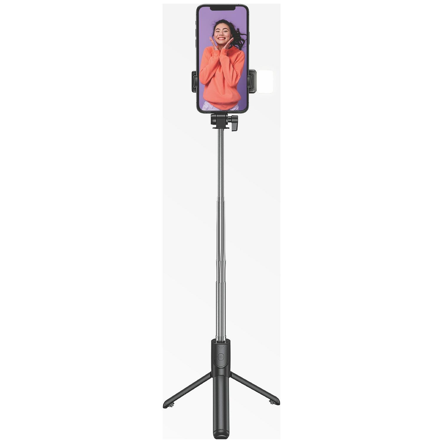 Juice Social 4-in-1 Glow Selfie Stick Black 103cm, UK version