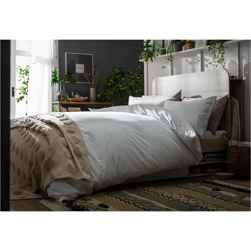 Habitat Cotton Rich plain white bedding set, UK version