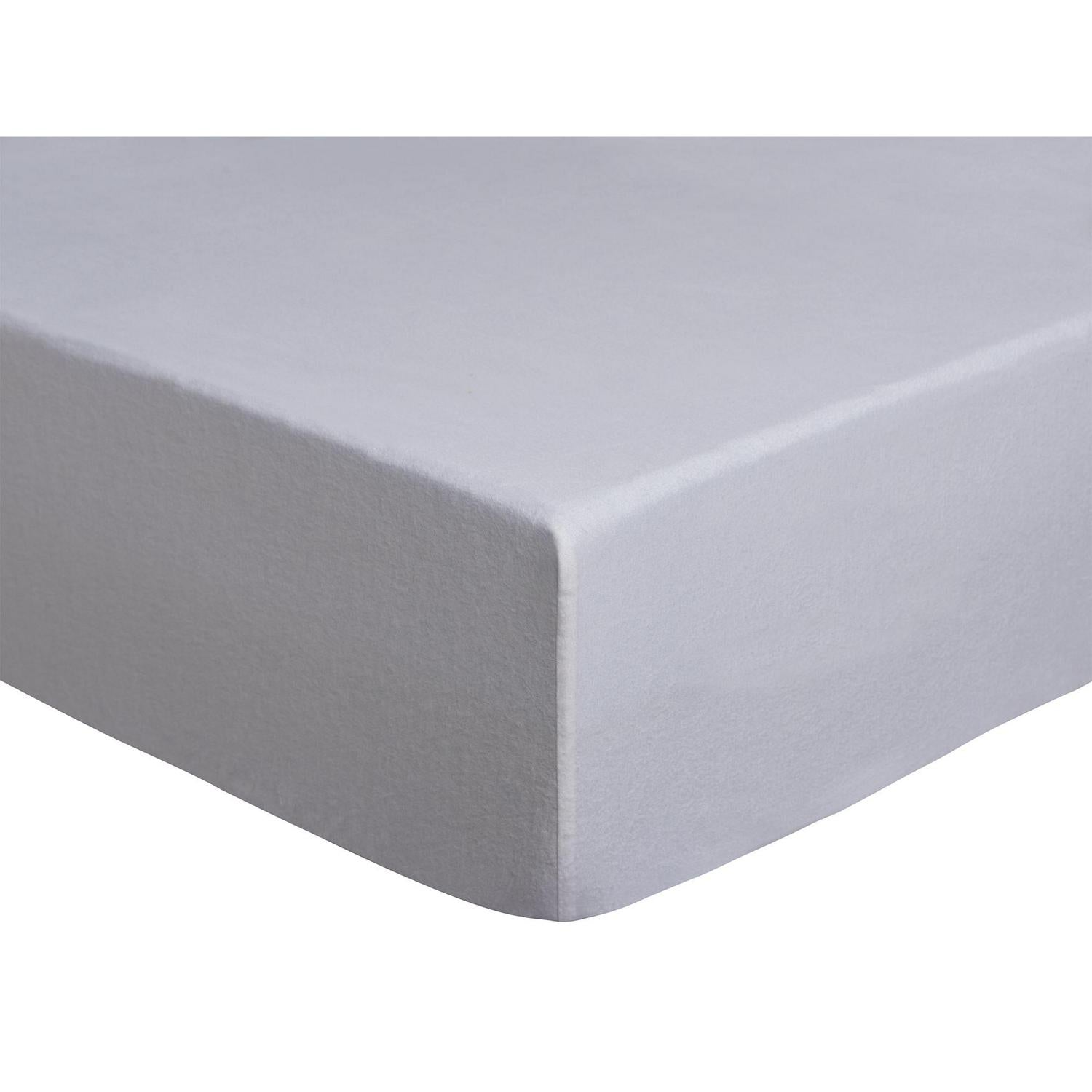 Habitat cotton brushed fitted sheet white single, UK version