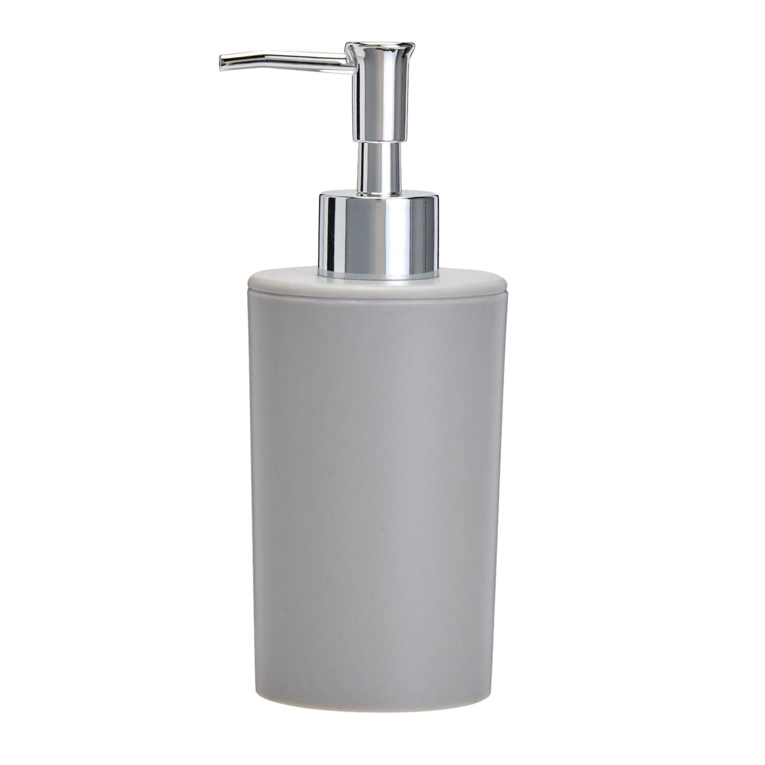Sainsbury's Home Essentials grey soap dispenser for bathroom (British brand)