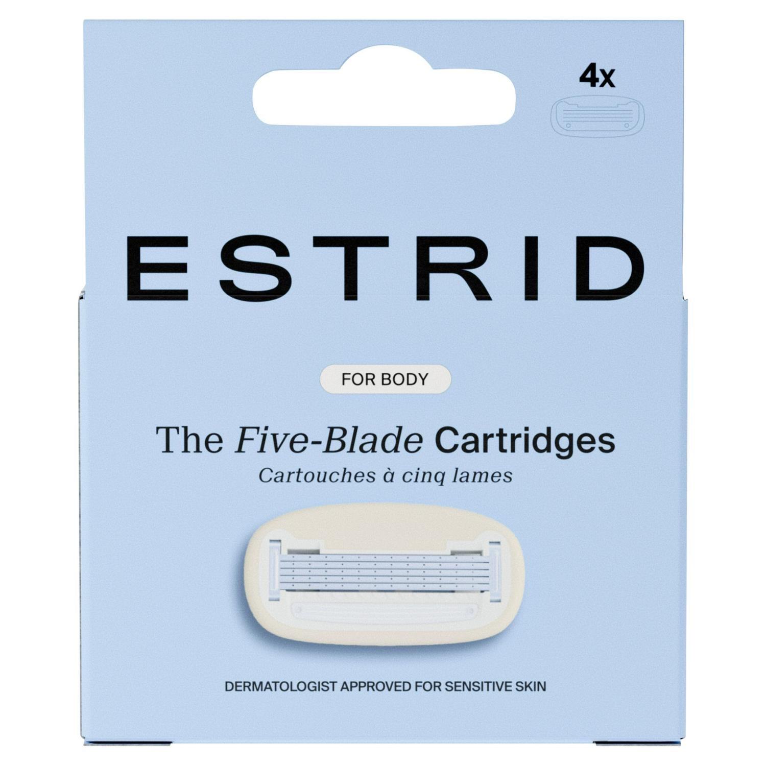 Estrid five blade cartridges x4 - British product