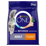 Purina One Adult Dry Cat Food Chicken & Wholegrains 3kg