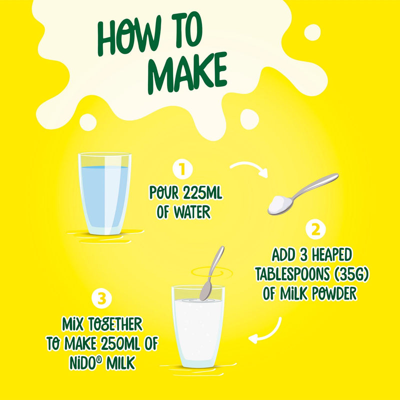 Nido full cream milk powder 900g, imported from the UK