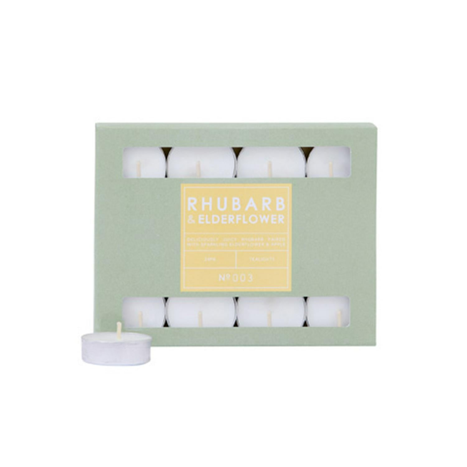 Habitat scented tealights Rhubarb Elderflower 24 pack, UK version