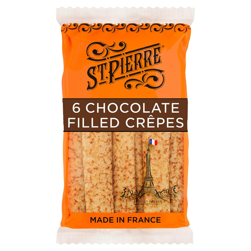 St Pierre Chocolate Filled Crêpes Hazelnut 6 Pack (British brand)