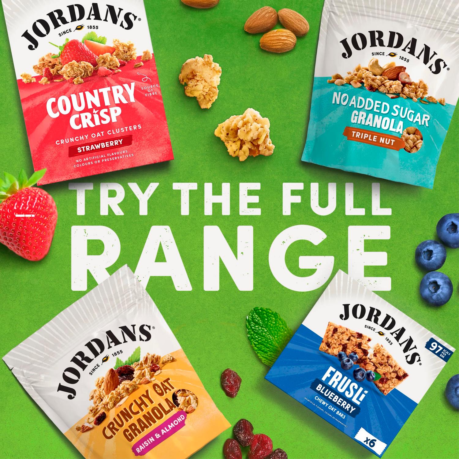 Jordans Red Berry Oat Cereal Bars 6 x 25g, UK version